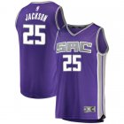Camiseta Justin Jackson 25 Sacramento Kings Road Replica Player Púrpura Hombre